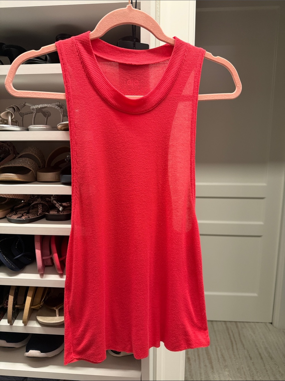 ALO Yoga Coral Sleeveless Knit Tank